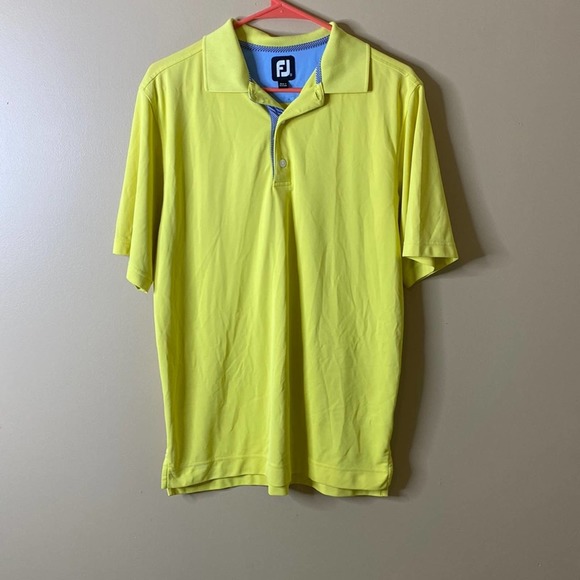 FootJoy Shirts Yellow Footjoy Golf Polo Shirt Poshmark